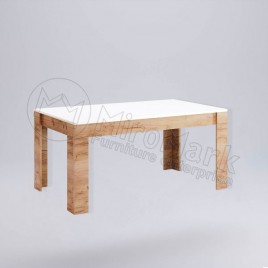 Стіл столовий Асті 1,6х0,95 глянець білий