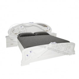 Ліжко Лулу 1,8х2,0 без каркасу глянець білий